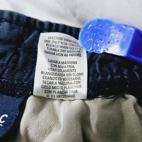 Basic Editions Boys Shorts Beige 14/16 100% Cotton Cargo Pockets Elastic Waist - Picture 7 of 13